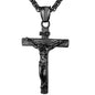 Stainless Steel Crucifix Cross Pendant Necklace for Men and Women - Faith-Inspired Religious Jewelry with Complimentary Shipping