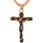 Stainless Steel Crucifix Cross Pendant Necklace for Men and Women - Faith-Inspired Religious Jewelry with Complimentary Shipping